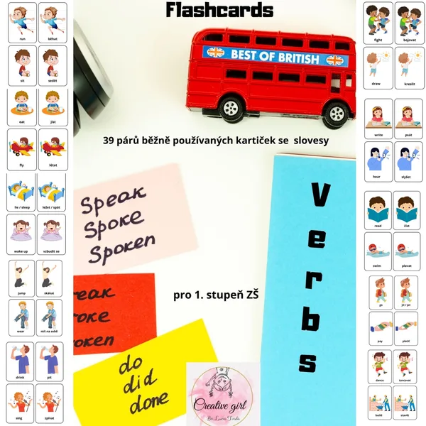 Flashcards Verbs - slovesa 1