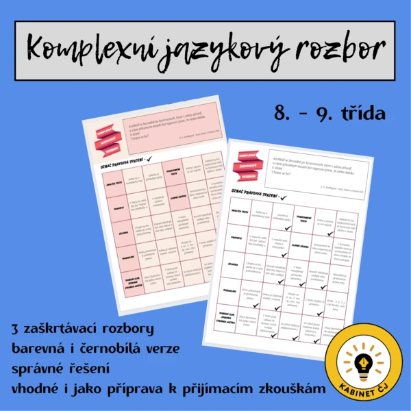 Opravdu komplexní jazykové rozbory 1