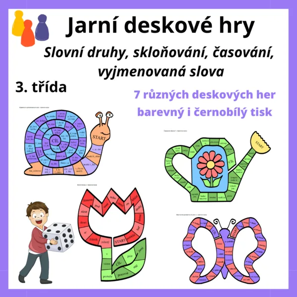 Jarní deskové hry s češtinou pro třeťáky 1
