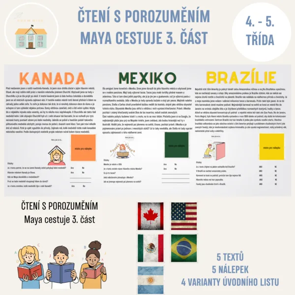 Čtení s porozuměním Maya cestuje 3. díl 1