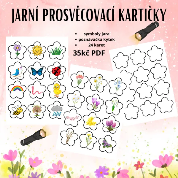 JARNÍ PROSVĚCOVACÍ KARTIČKY 1