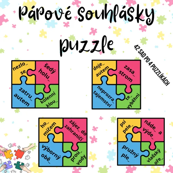 Párové souhlásky - puzzle 1