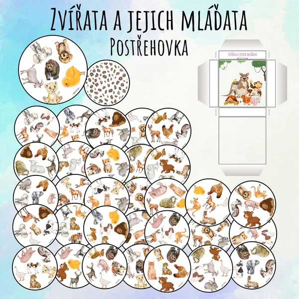 Zvířata a jejich mláďata - POSTŘEHOVKA 1