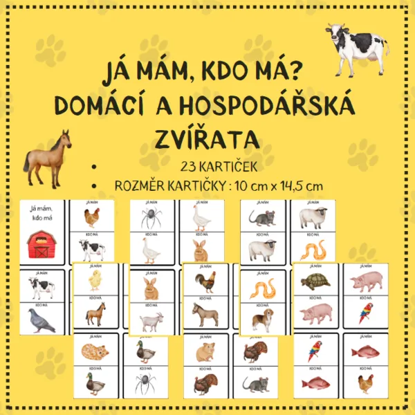 Já mám, kdo má? - DOMÁCÍ A HOSPODÁŘSKÁ ZVÍŘATA 1