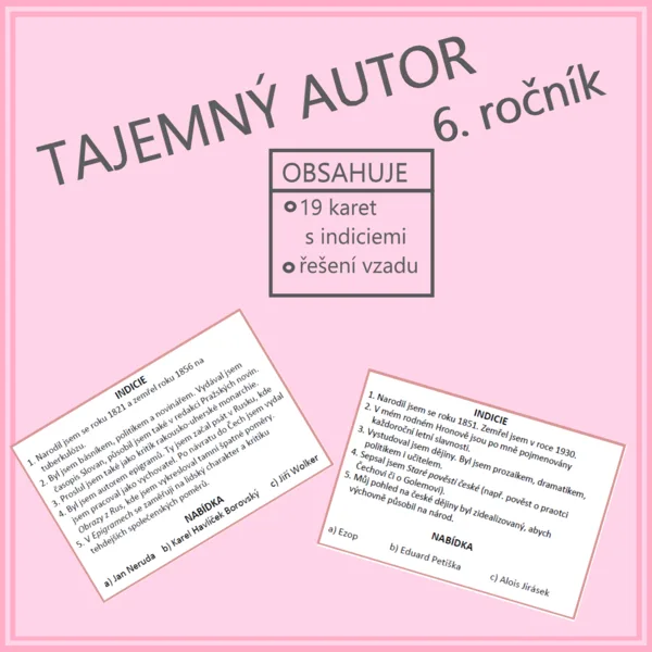 Tajemný autor - 6. ročník 1