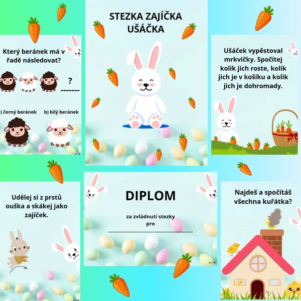 Velikonoční stezka zajíčka Ušáčka 1