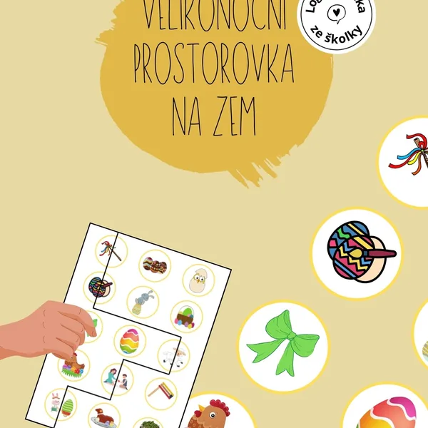 Velikonoční prostorovka na zem 1