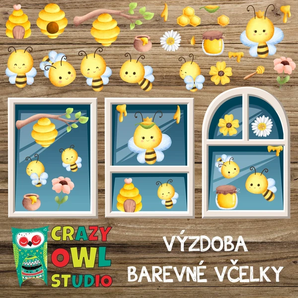 VÝZDOBA – Barevné včelky 1