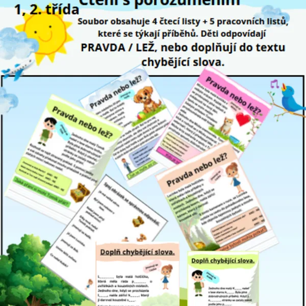 Čtení s porozuměním + pracovní listy 1