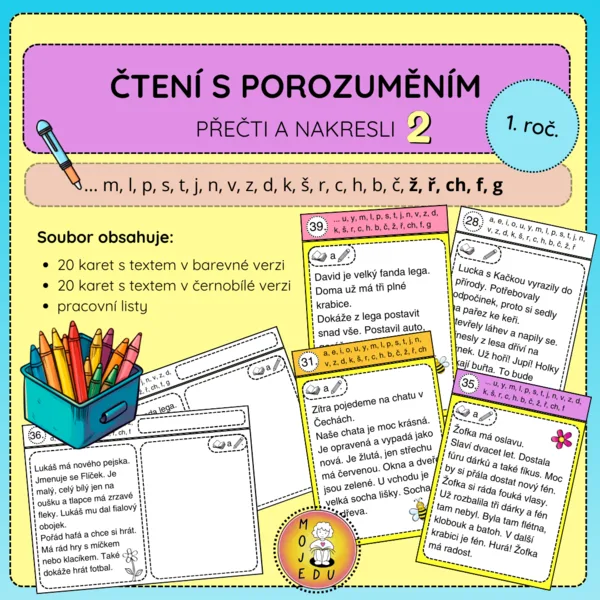 Čtení s porozuměním - Přečti a nakresli 2 1