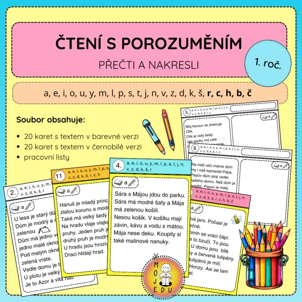 Čtení s porozuměním - Přečti a nakresli 1 1