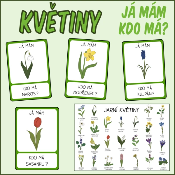 Jarní květiny - Já mám, kdo má 1