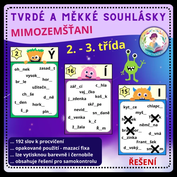 MIMOZEMŠŤANI - Tvrdé a měkké souhlásky 1