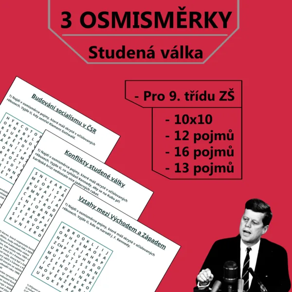 3 Osmisměrky - Studená válka 50. - 60. léta 1