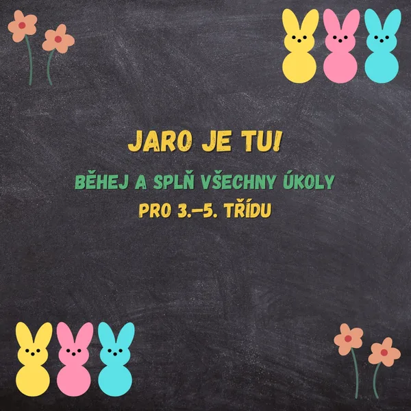 Jaro je tu! Běhací češtinářské úkoly. 1