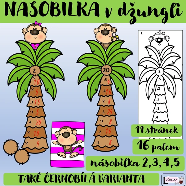 Džungle - násobení 2,3,4,5 1