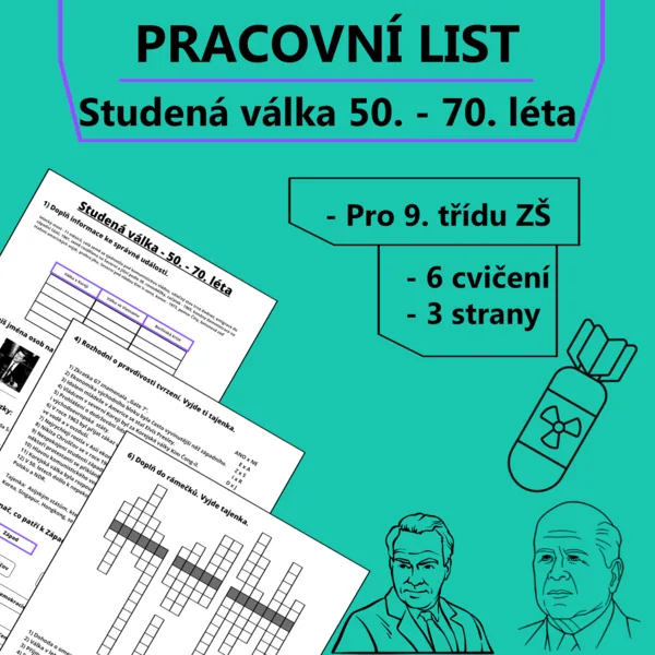 Pracovní list - Studená válka 50. - 60. léta 1