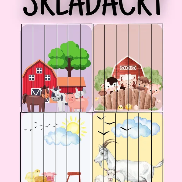 Skládačky - domácí zvířata 1