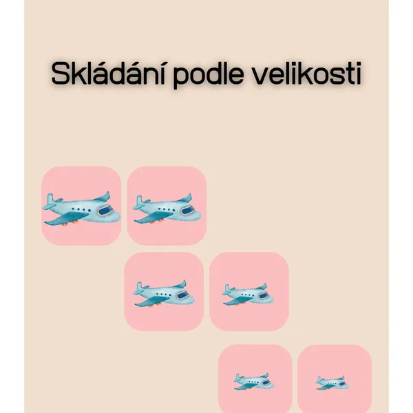 Skládání podle velikosti - doprava 1