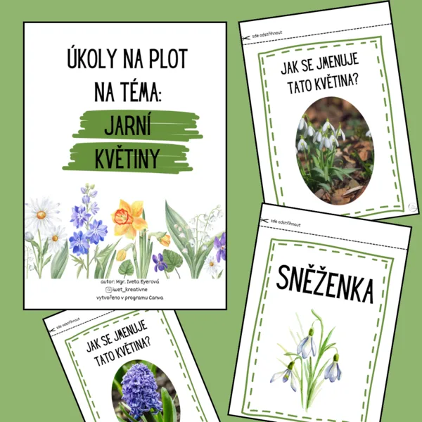 JARNÍ KVĚTINY (úkoly na plot) 1