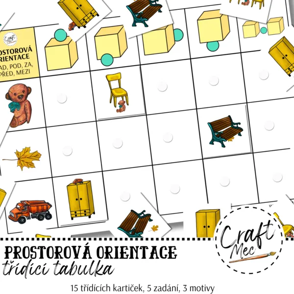 PROSTOROVÁ ORIENTACE-TŘÍDÍCÍ TABULKA 1
