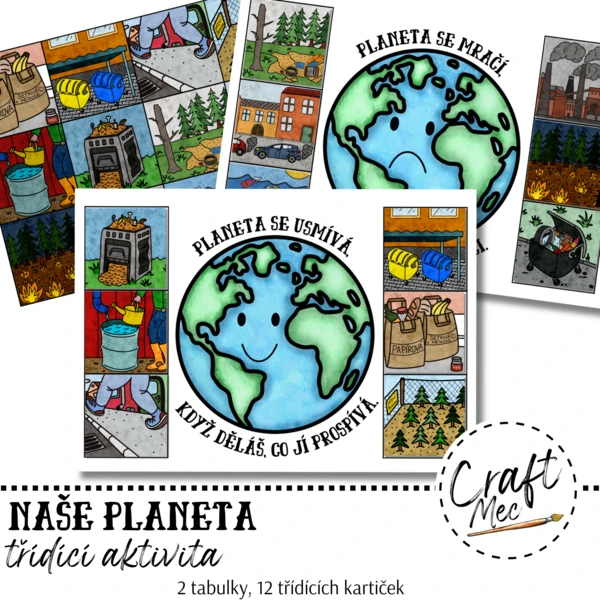 NAŠE PLANETA - TŘÍDÍCÍ AKTIVITA 1