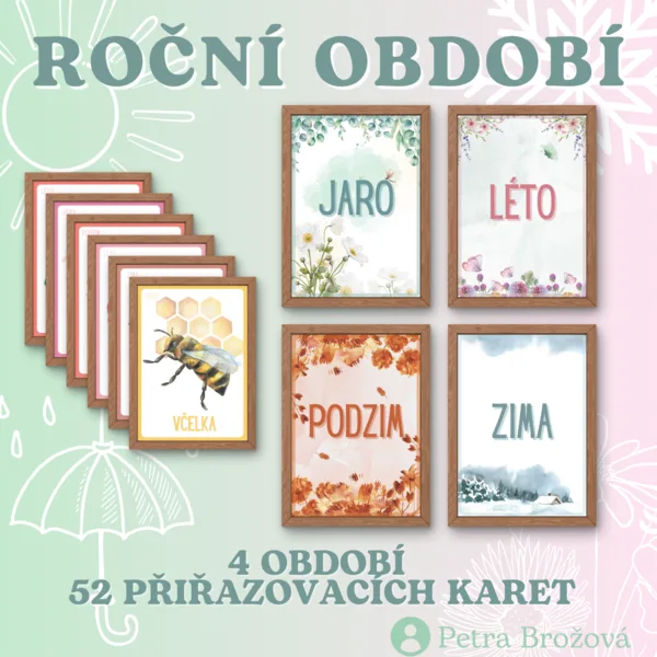 Výukové karty "ROČNÍ OBDOBÍ" 1