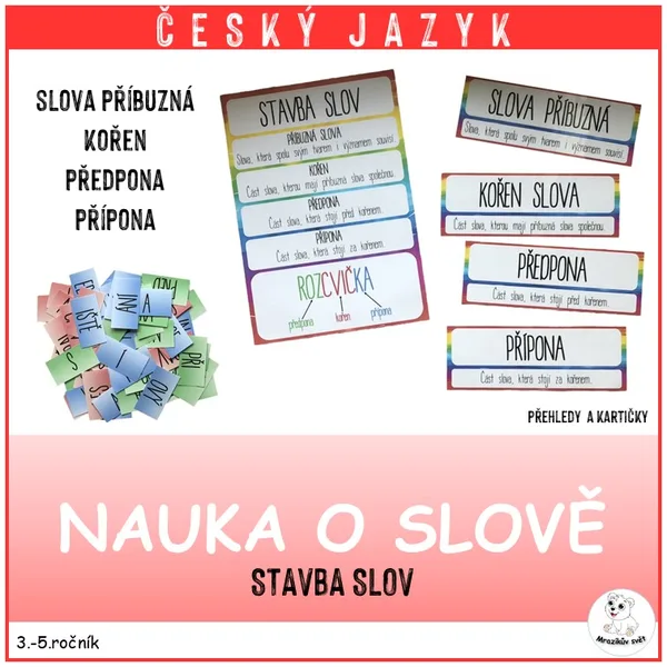 Nauka o slově - stavba slova 1