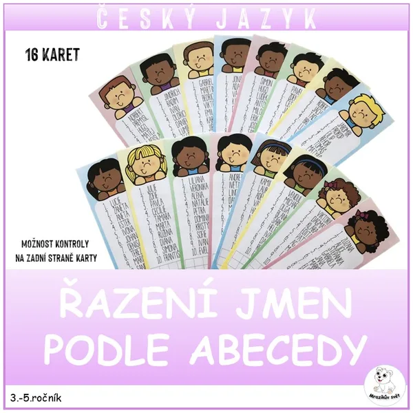 Řazení jmen podle abecedy 1