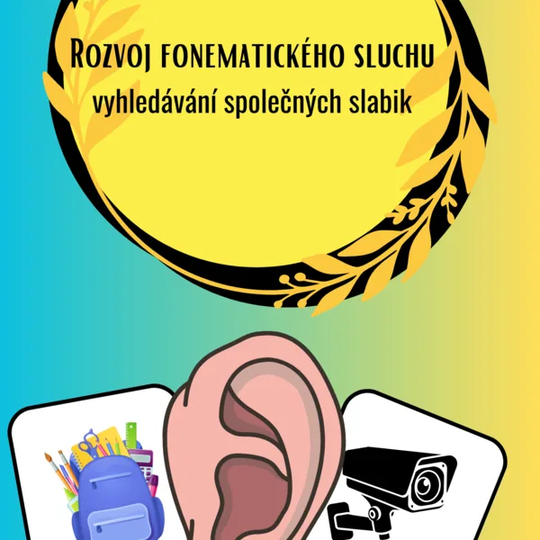 Fonematický sluch - vyhledávání společných slabik 1