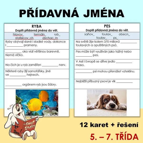 Přídavná jména - procvičování 1