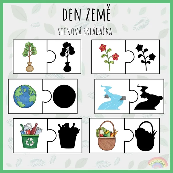 Den Země, stínová skládačka 1
