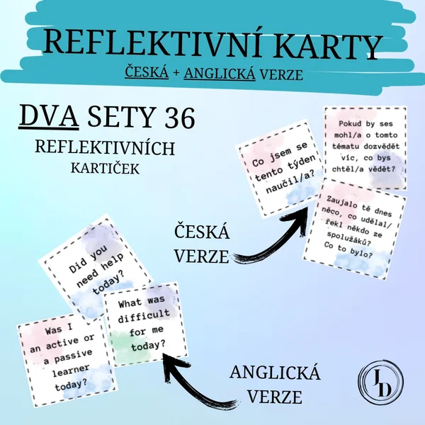 Reflektivní karty (česká + anglická verze) 1