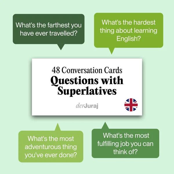 Conversation Cards: Questions with Superlatives 1