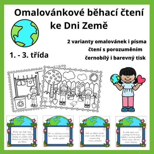 Omalovánkové běhací čtení ke Dni Země 1