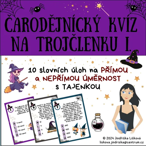 Čarodějnický kvíz s trojčlenkou I. 1
