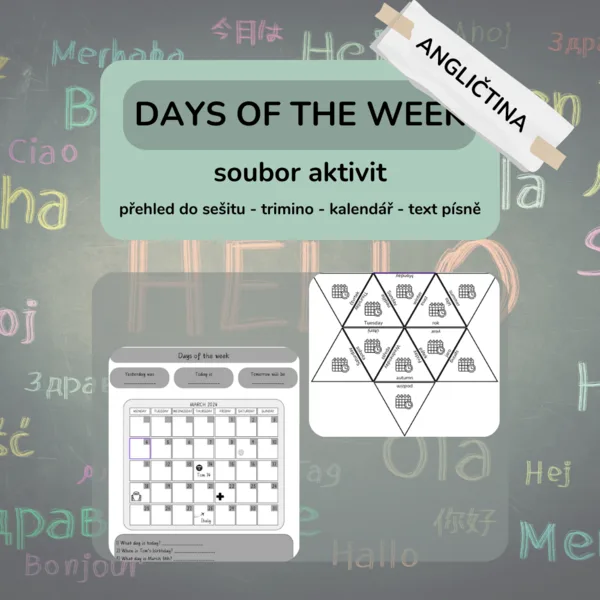 Days of the week - soubor aktivit 1