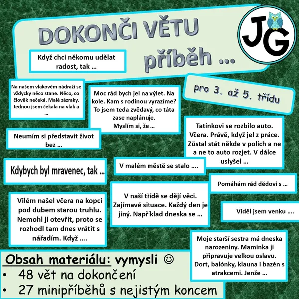 Dokonči větu, příběh ... 1