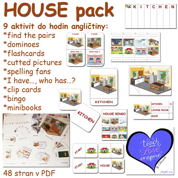 House - pack (balíček 9 aktivit pro 1. stupeň ZŠ) 1
