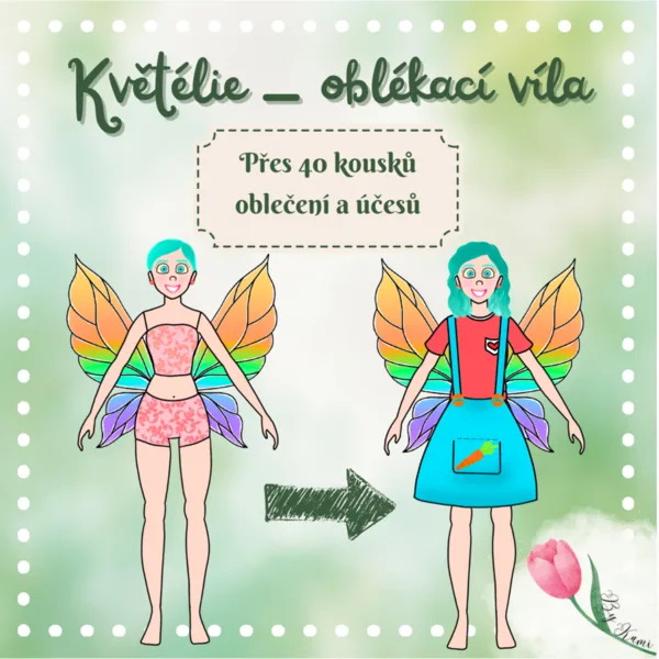 Květélie - oblékací víla 1
