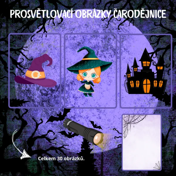 Prosvětlovací obrázky - Čarodějnice 1