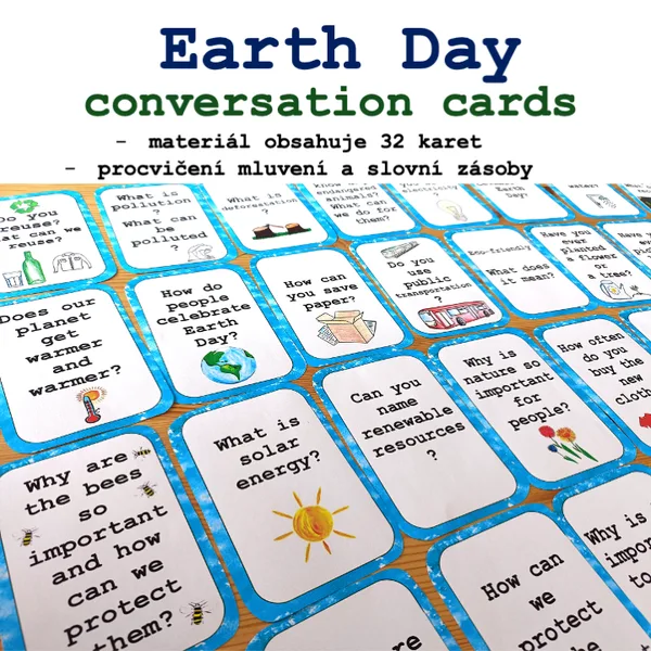 Konverzační karty - Earth Day 1