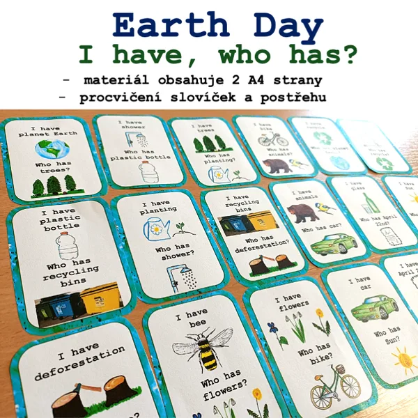I have, who has? Earth Day 1