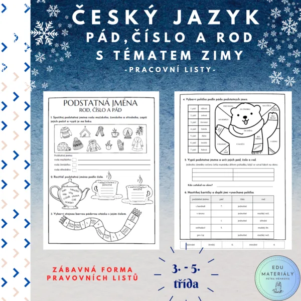 Pád, číslo a rod s tématem zimy 1