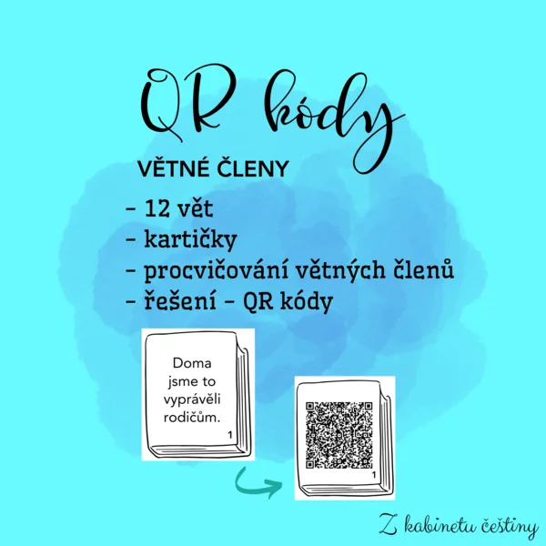 QR kódy - větné členy 1