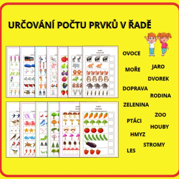 Počet prvků v řadě 1