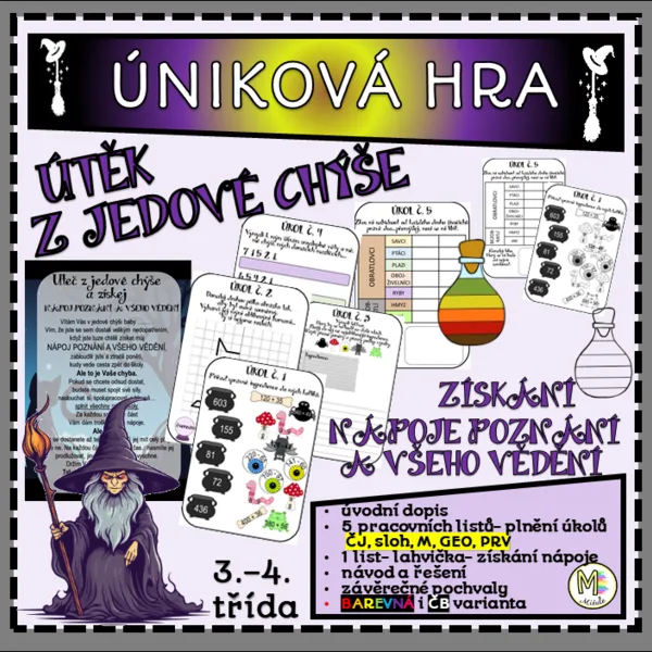 ÚTĚK Z JEDOVÉ CHÝŠE- ÚNIKOVÁ HRA PRO 3. A 4. ROČNÍK 1