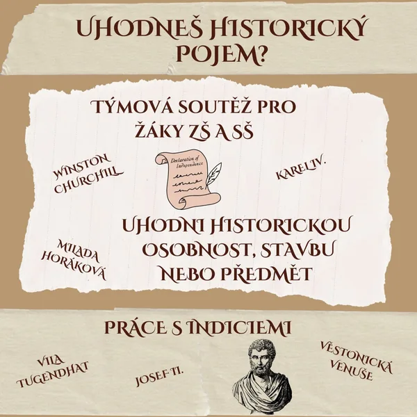 Uhodni historický pojem pomocí indicií - soutěž pro SŠ i ZŠ  1