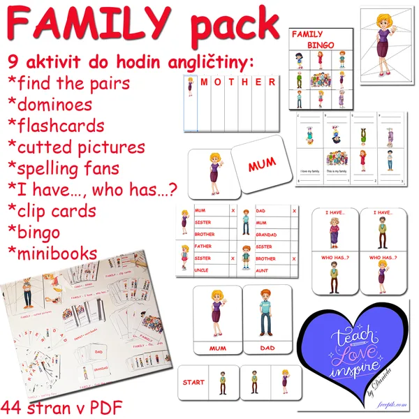 Family - pack (balíček 9 aktivit pro první stupeň ZŠ) 1