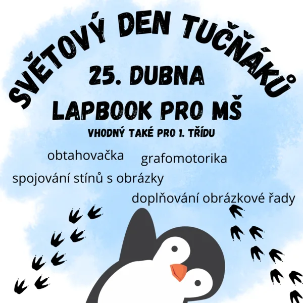 Světový den tučňáků lapbook MŠ 1